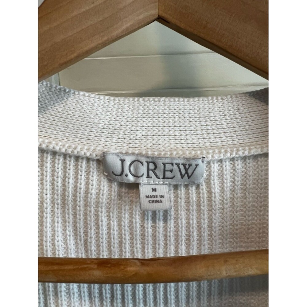J. Crew Cream Button Down Cocoon Cardigan - Picture 7 of 11